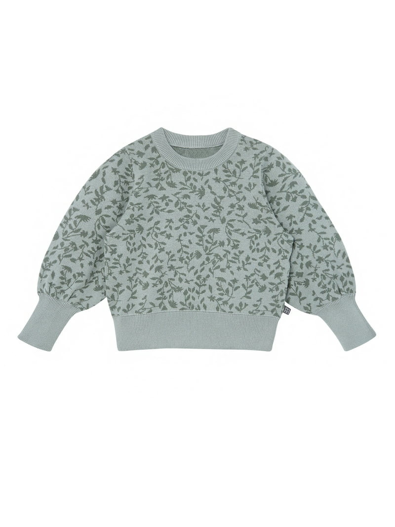 Modern Moments by Gerber Toddler Girl Jacquard Sweater Knit with Wide Leg Pant Set, Sizes 12M-5T | Walmart (US)