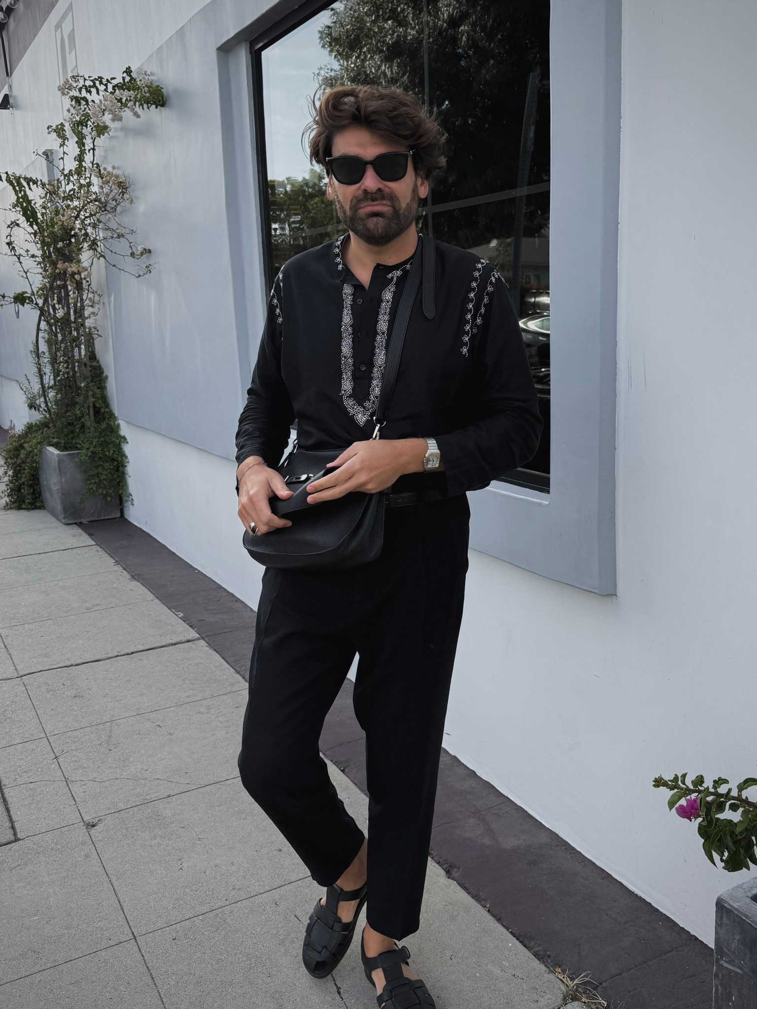 Saturday on Abbot Kinney. Wearing my preloved YSL x Saint Laurent top (Spring 2015 Menswear Collection) and my Jypsiere 28 from Hermes. 

#LTKStyleTip #LTKItBag

#LTKMens