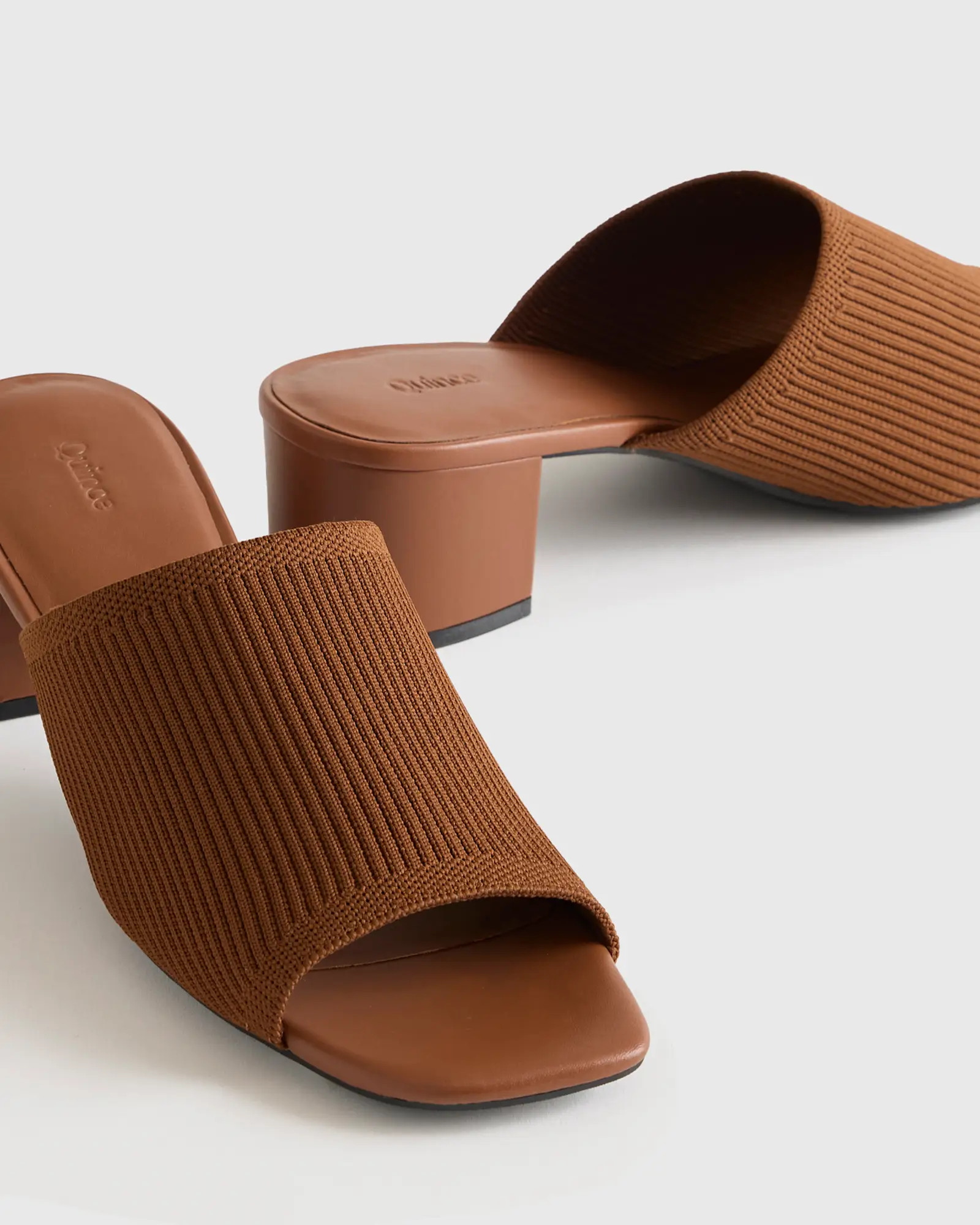 Italian Leather Knitted Heel Mule | Quince