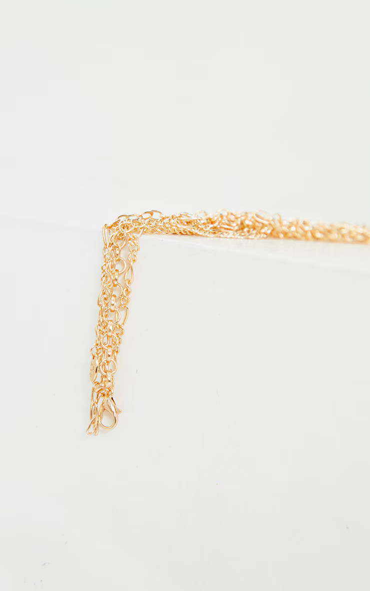 Tan Oversized Weave With Gold Chain Shoulder Bag | PrettyLittleThing US