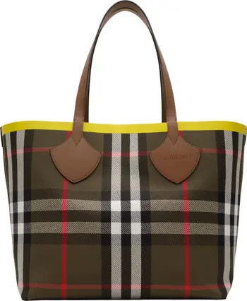 Large Check Tote | Nordstrom