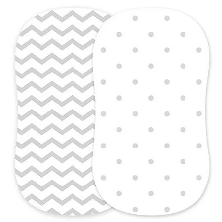 Cuddly Cubs Bassinet Sheets Set 2 Pack Snuggly Soft Jersey Cotton Cradle Sheets Fitted Perfectly for | Walmart (US)