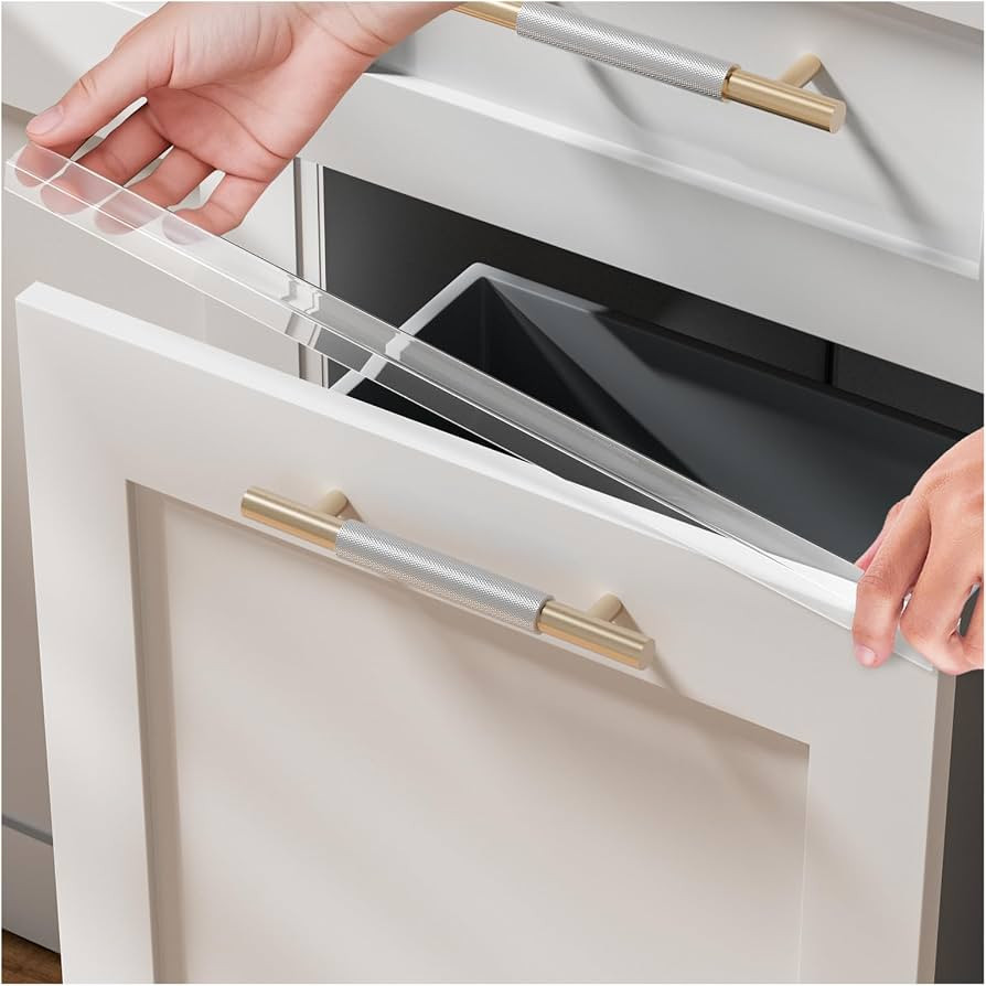 4 Pack Cabinet Protectors for Kitchen Cabinets, 18" Length Clear Cabinet Door Protector Edge Guar... | Amazon (US)