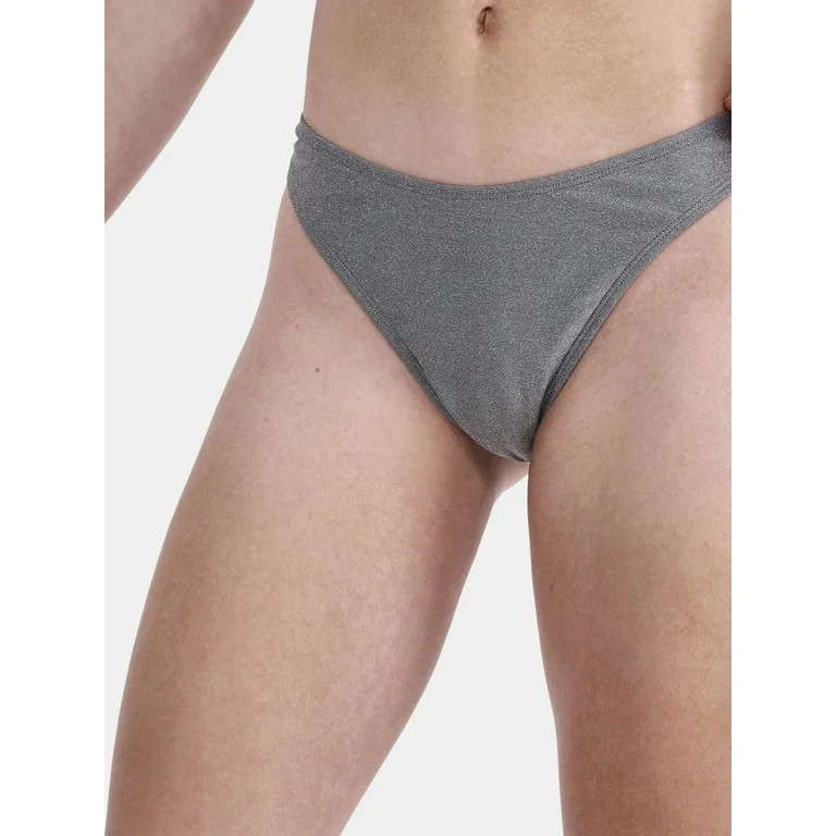 No Boundaries Women's Lurex Thread Bikini Bottoms, Sizes XXS - XXL | Walmart (US)