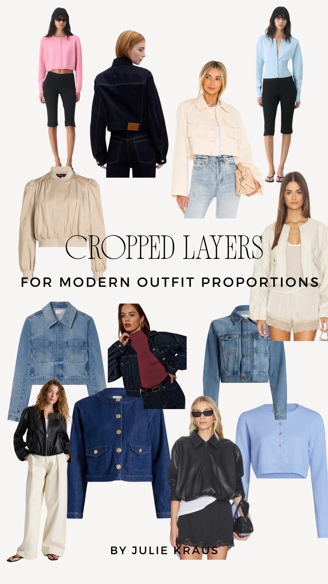 Cropped layers that will look great proportionally with your dresses, skirts, pants, and even shorts 🤍

#LTKOver40 #LTKSeasonal