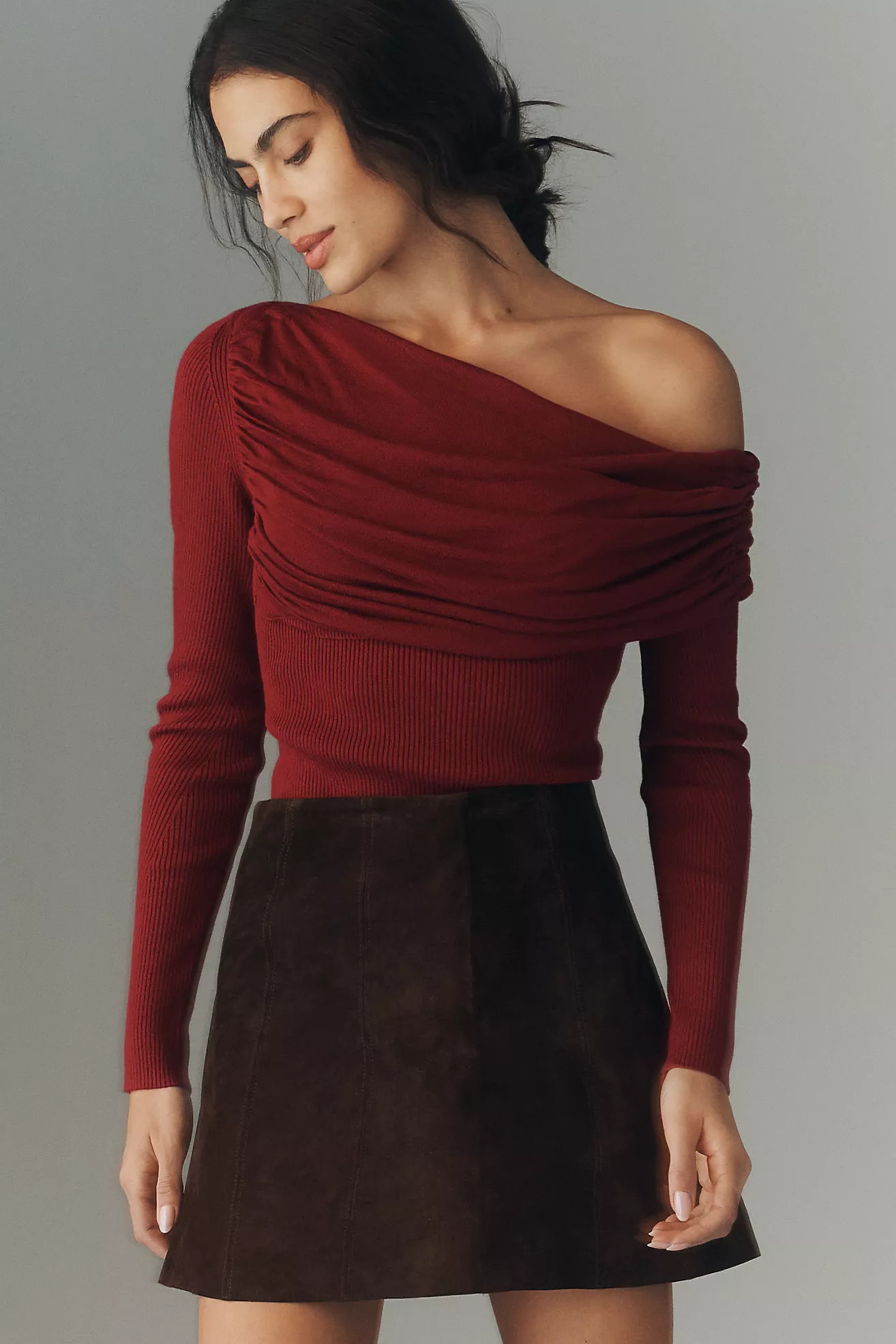 By Anthropologie Long-Sleeve Off-Shoulder Sweater | Anthropologie (US)