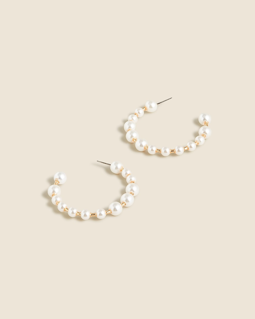 Bead hoop earrings | J. Crew US