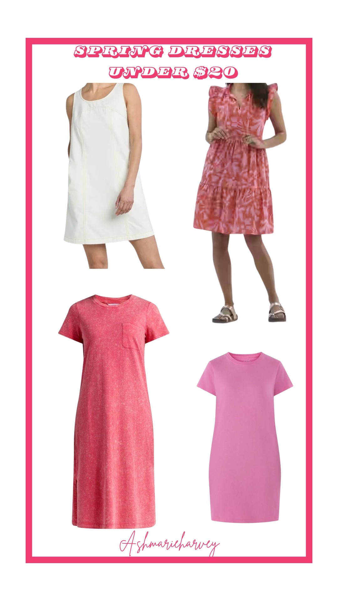 How cute are these new arrivals from Walmart…all under $20 
(I grabbed the white dress in denim in a size large and it’s pretty fitted, so don’t size down. The pink tshirt dress I also bought in a large and probably could have gone with a medium.)

#LTKStyleTip #LTKSeasonal #LTKMidsize