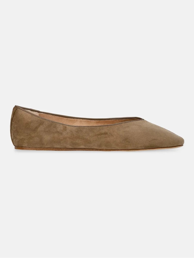Scenario Women's Faux Suede Ballet Flats | Walmart (US)
