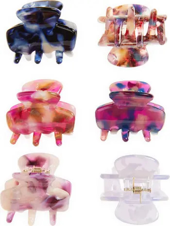 Tasha Assorted 6-Pack Mini Jaw Hair Clips | Nordstrom | Nordstrom