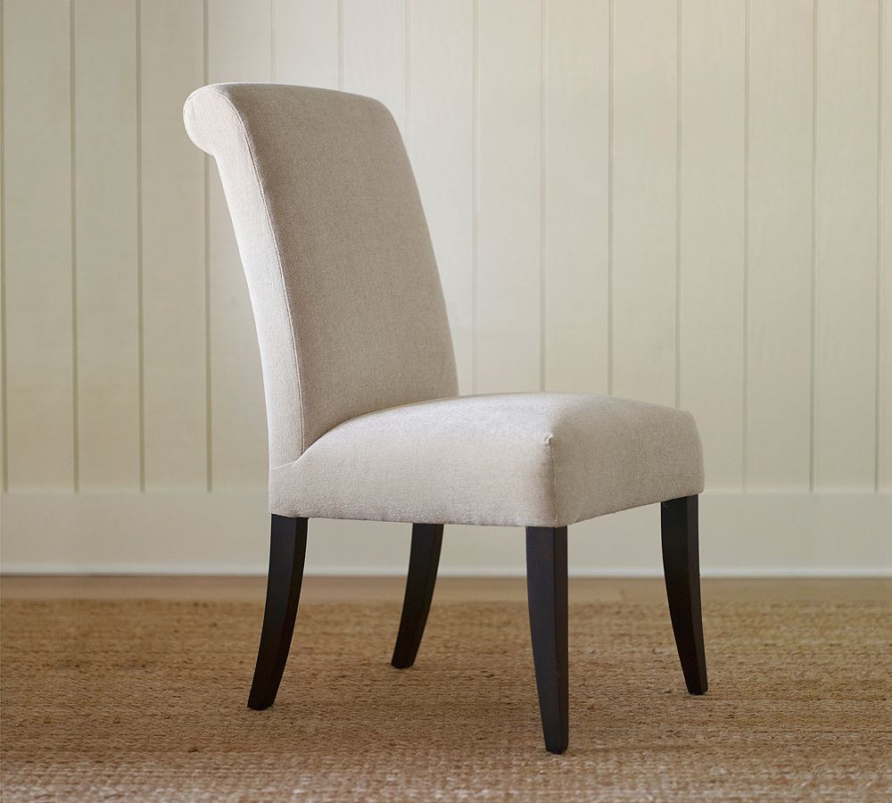 PB Comfort Roll Upholstered Dining Chair | Pottery Barn (US)