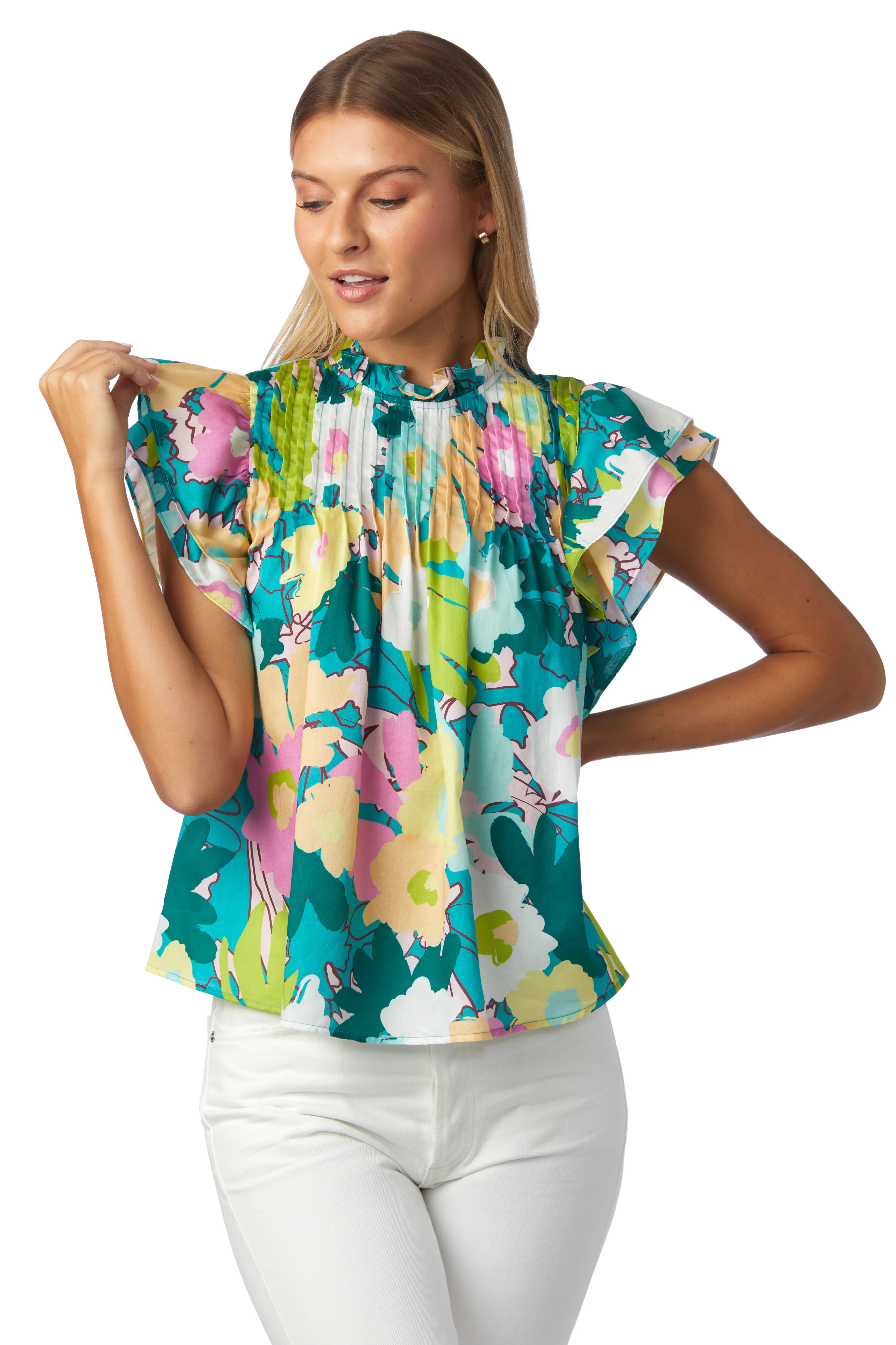 Elsie Top in Spring Meadow - CROSBY by Mollie Burch | CROSBY by Mollie Burch