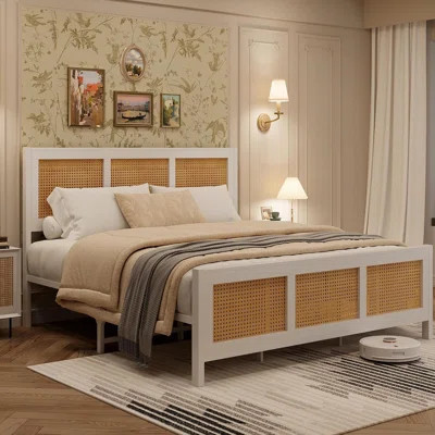 Rattan Bed Frame With Headboard | Wayfair North America
