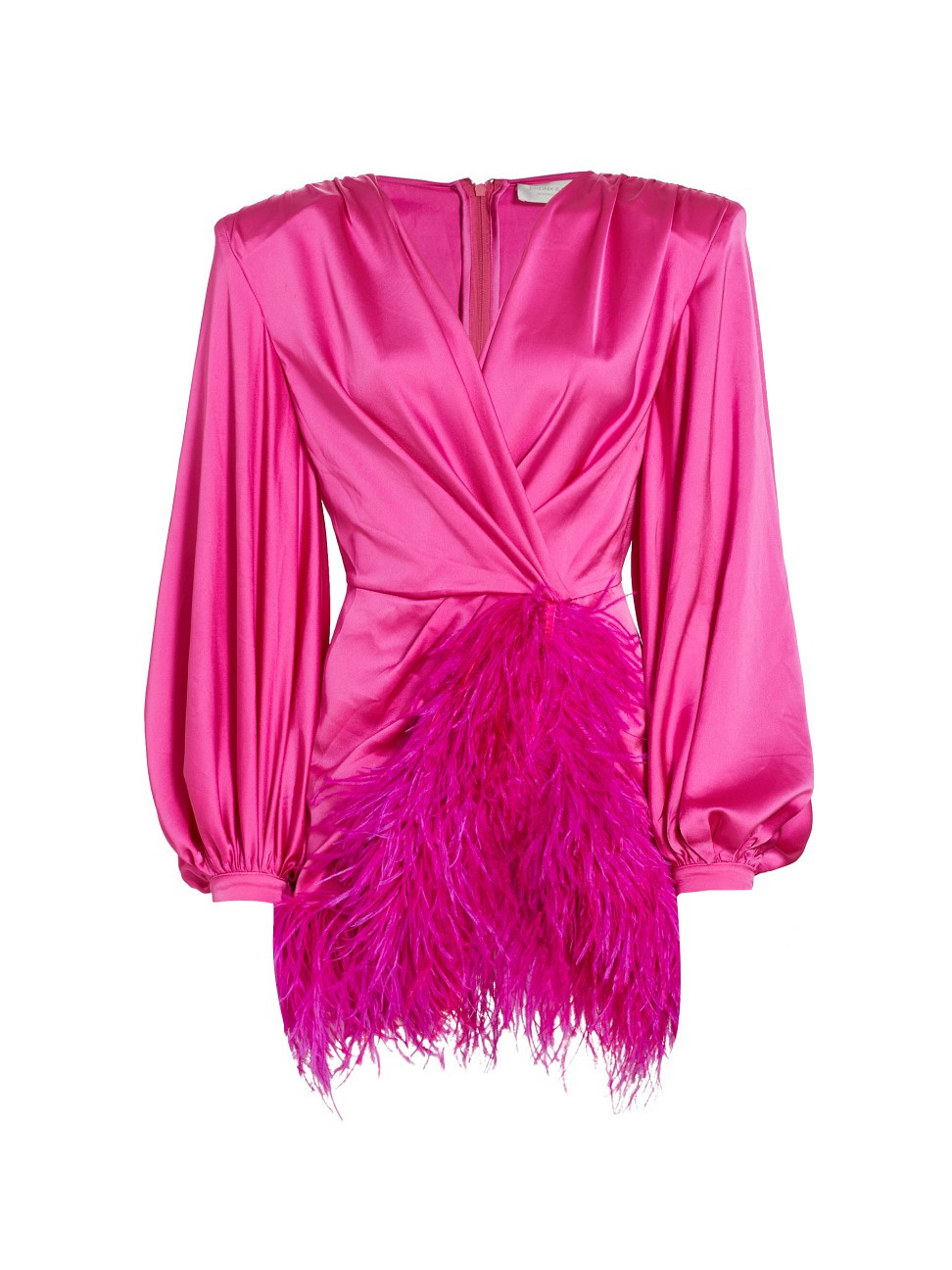 Women's Farah Feather-Trim Minidress - Fuchsia - Size XS | Saks Fifth Avenue