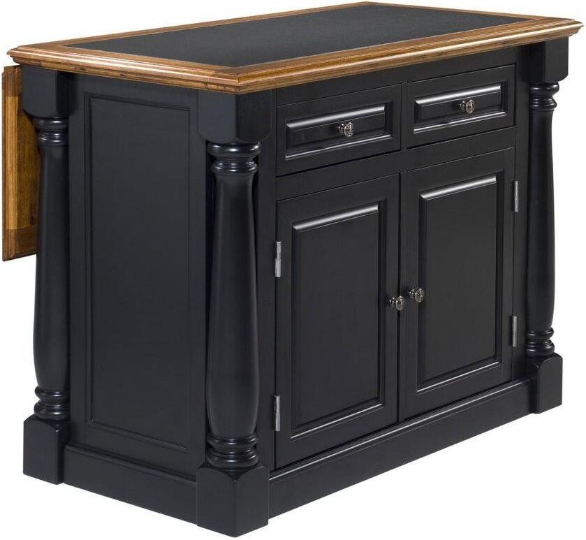 Monarch Black Kitchen Island | 1stopbedrooms