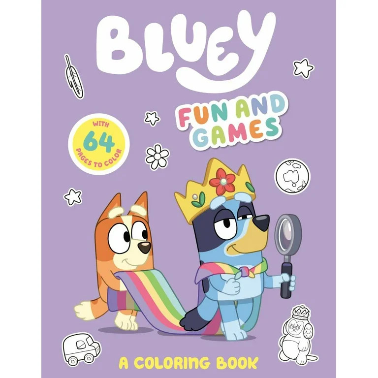 PENGUIN YOUNG READERS LIC: Bluey: Fun and Games: a Coloring Book, 64 pages (Paperback) | Walmart (US)
