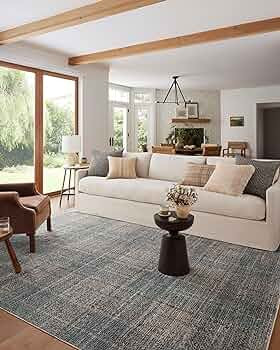 Loloi Angela Rose x Ember Collection EMB-09 Denim/Charcoal 7'-10" x 10' Area Rug | Amazon (US)