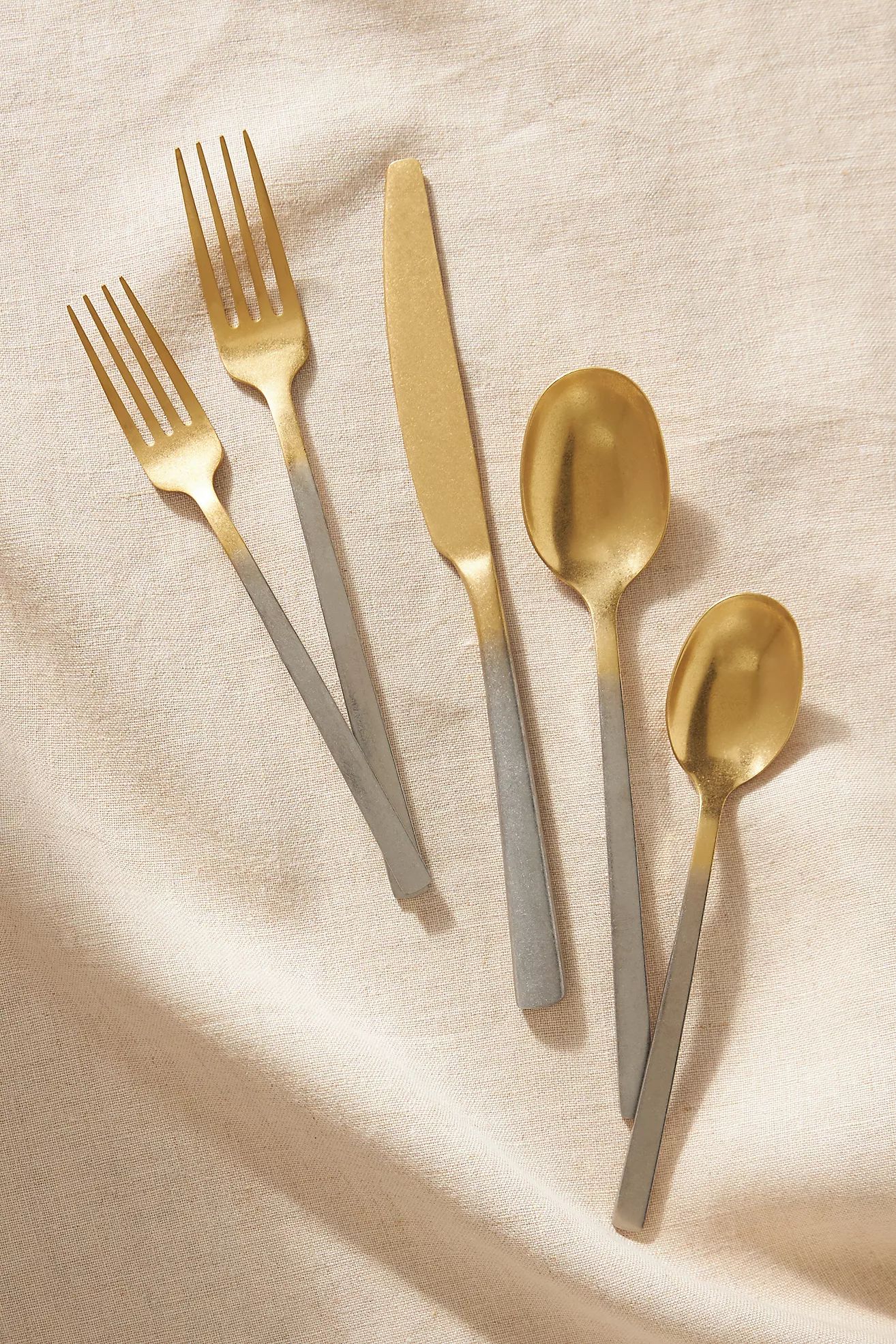 Beacon Two-Tone Flatware 20-Piece Place Setting | Anthropologie (US)