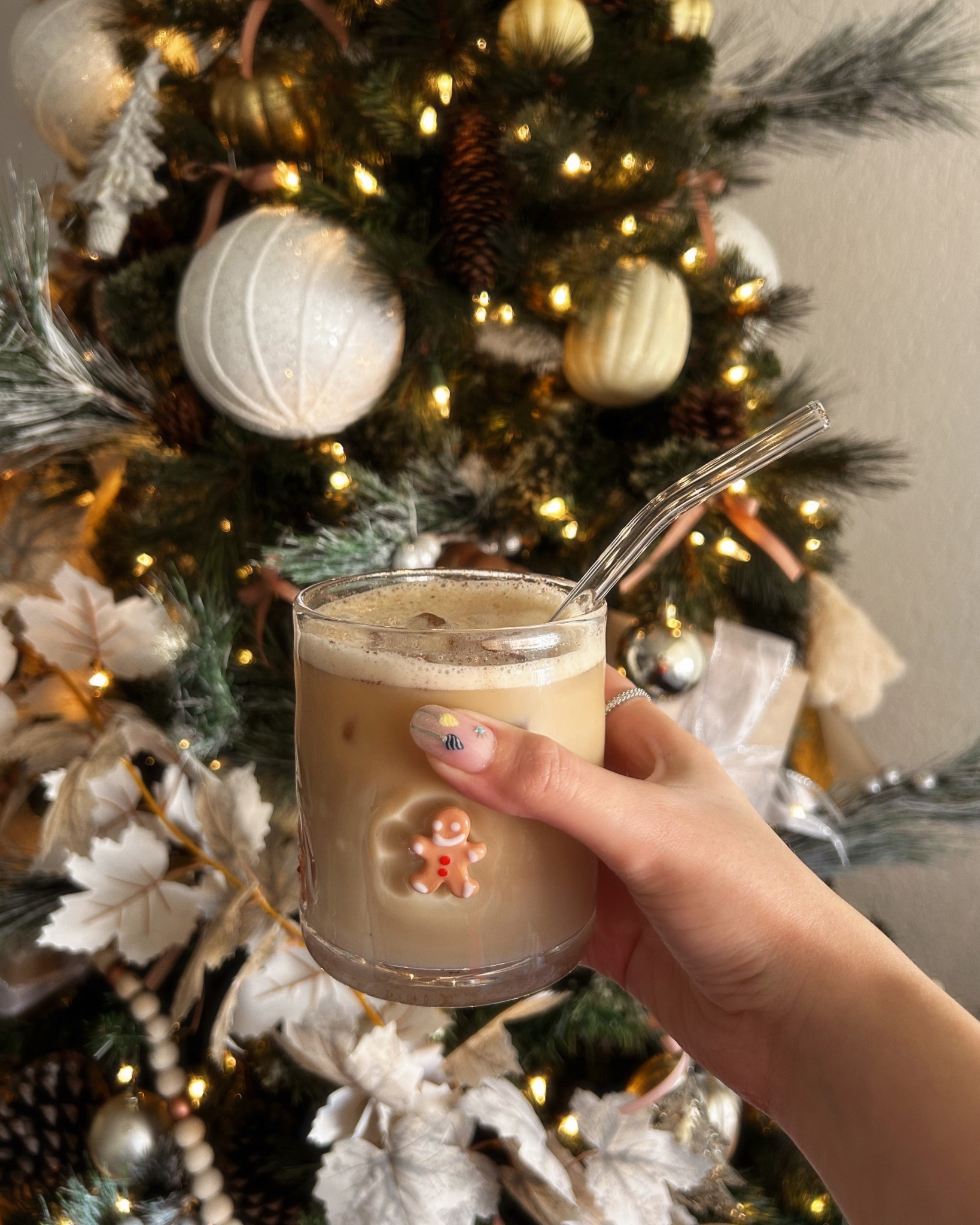 Iced coffee is always a good idea… 
I love this icon glass trend, so cute, festive and very elegant. 🎄☕️

#LTKHoliday #LTKHome #LTKSaleAlert