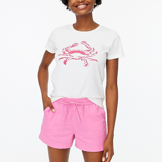 Linen-blend drawstring short | J.Crew Factory