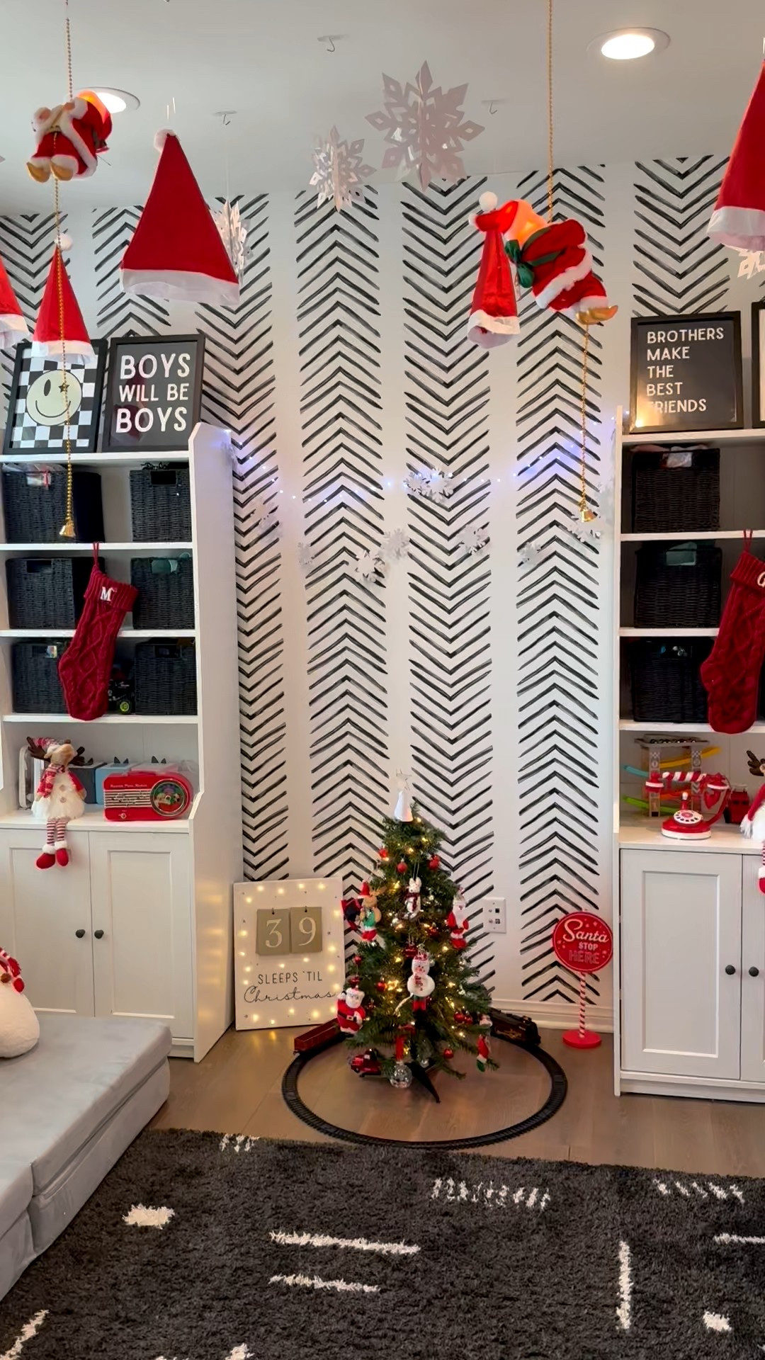 Christmas playroom for the kids ❤️🎄🎅🏻
I love seeing their excitement 😍 my favorite room in the house! 

Amazon, Target, Christmas decorations, Christmas decor for kids, Christmas playroom, kids Christmas tree, Christmas train, Christmas books, letters to santa, Christmas phone, Christmas radio, Christmas countdown, initial stockings, string lights 

#LTKKids #LTKSeasonal #LTKHoliday