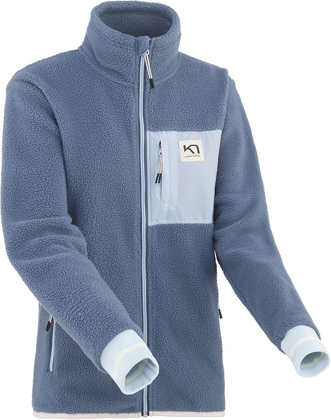 Kari Traa Rothe Women's Midlayer Coat - Soft Insulated Zip Up Fleece Jacket Relaxed Fit | Amazon (US)