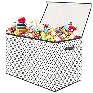 Kids Toy Box Chest Organizer Bins for Boys Girls, Large Fabric Collapsible Storage Basket Contain... | Amazon (US)