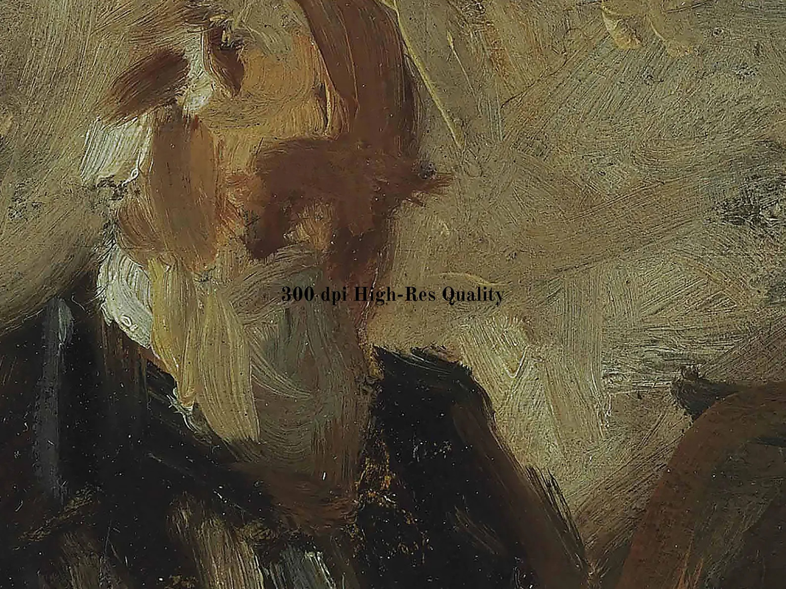 Vintage Abstract Gentleman Portrait: Moody Antique Oil Painting Art Print | Etsy (Global)