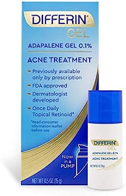 Acne Treatment Differin Gel, Acne Spot Treatment for Face w/ Adapalene (up to 30 day supply), 15 ... | Amazon (US)