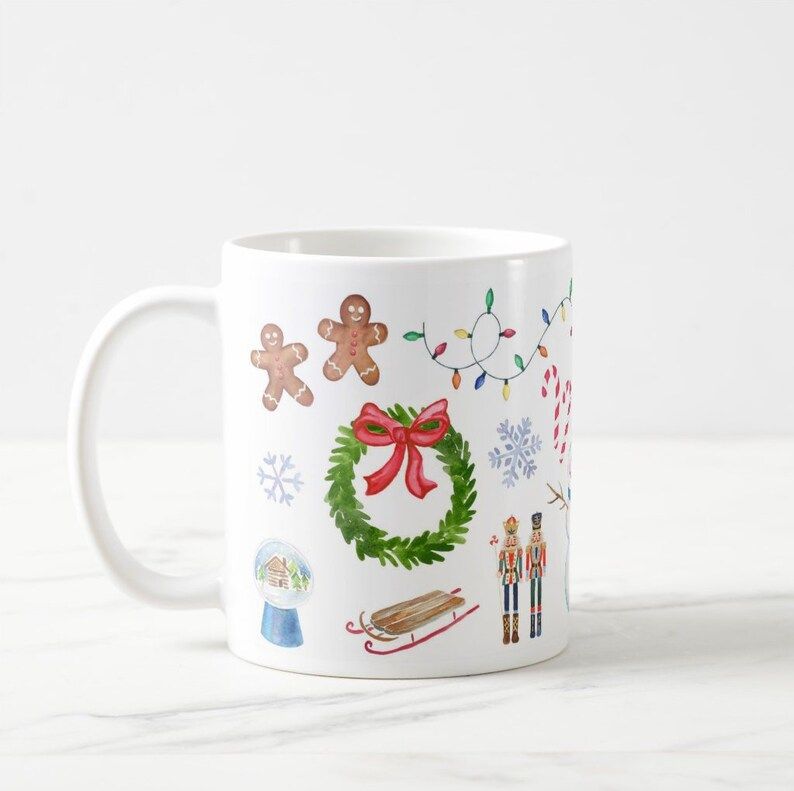 Christmas Essentials Mug, Christmas Mug, Gifts, Christmas Favorites, Cute Coffee Mug, Hot Cocoa M... | Etsy (US)