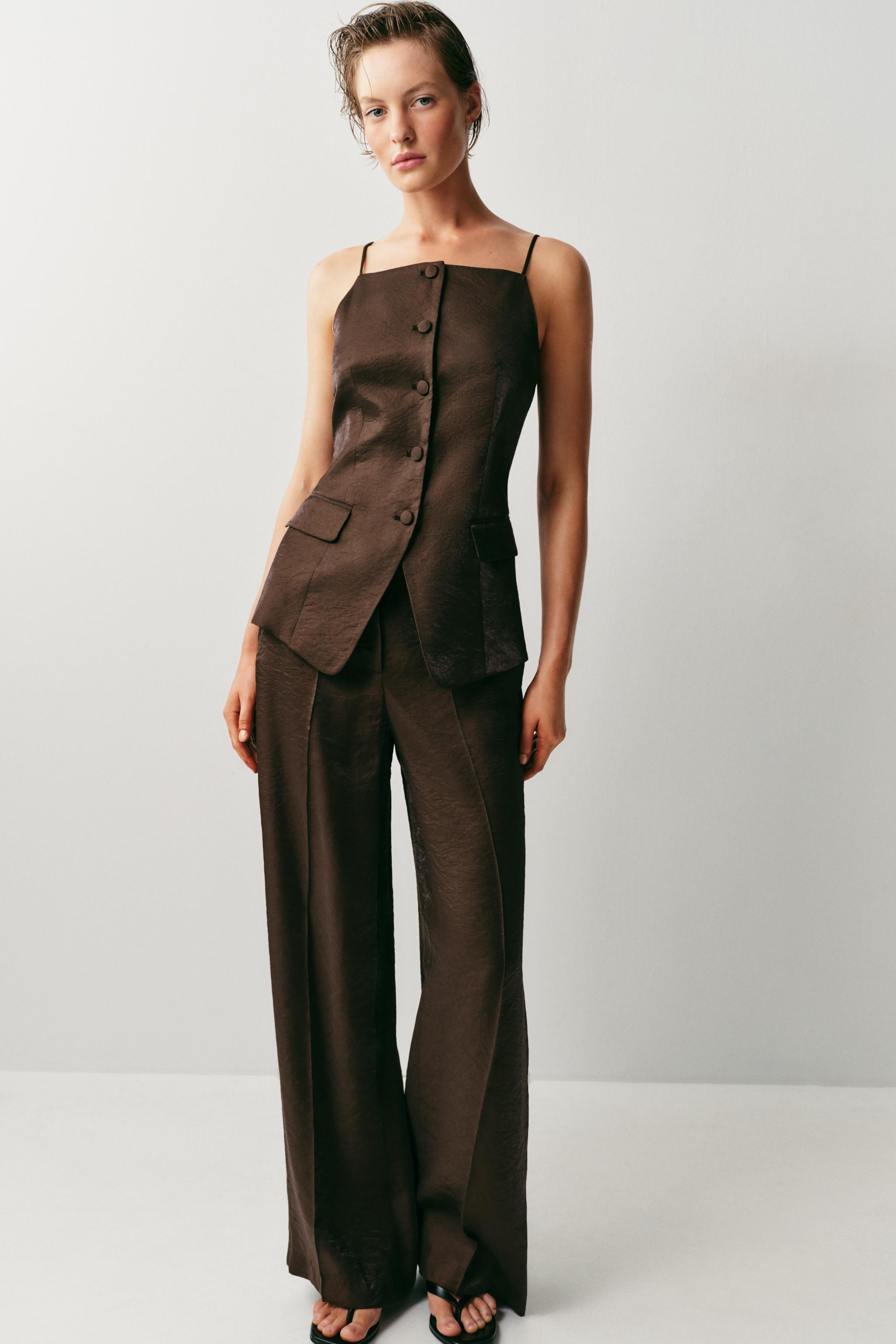SHINY-EFFECT GILET | Zara UK