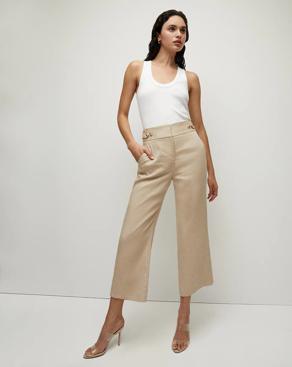 Aubrie Linen Pant | Veronica Beard