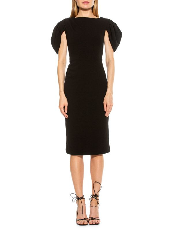 Draped Shoulder Sheath Dress | Saks Fifth Avenue OFF 5TH