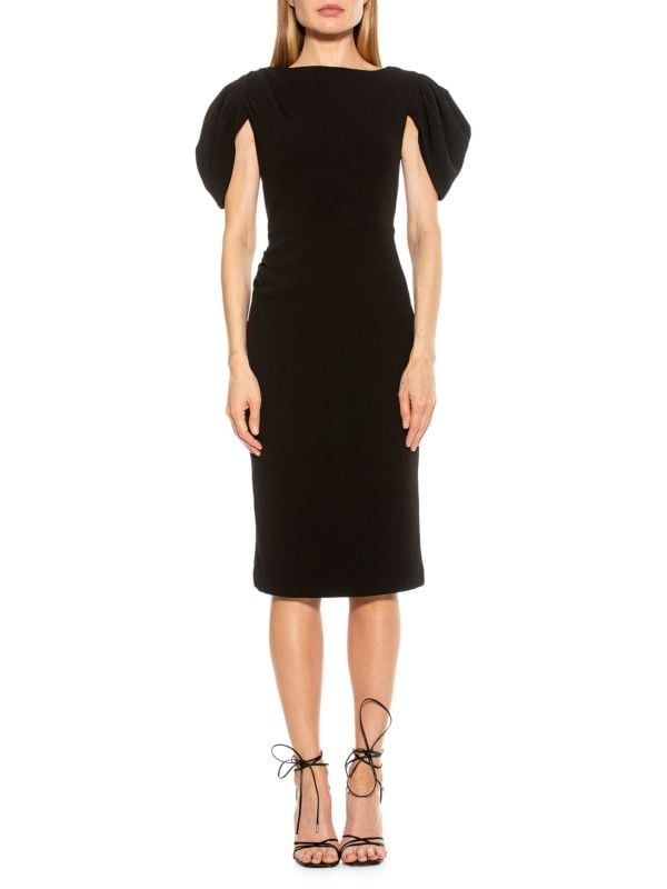 Draped Shoulder Sheath Dress | Saks Fifth Avenue OFF 5TH (Pmt risk)