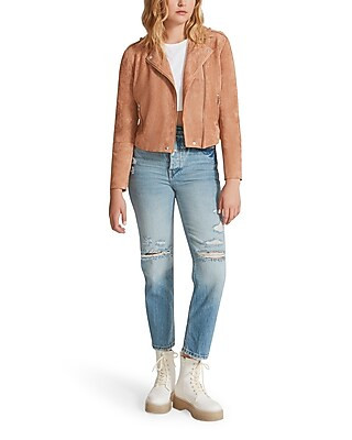 BB Dakota Faux Suede Moto Jacket | Express