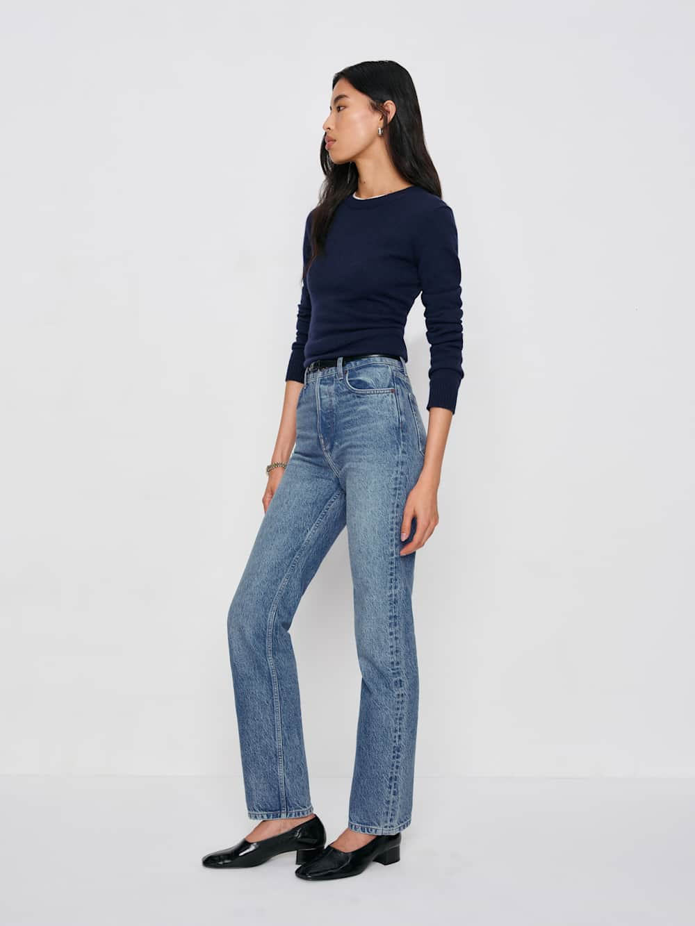 Cynthia High Rise Straight Jeans | Reformation (Global)