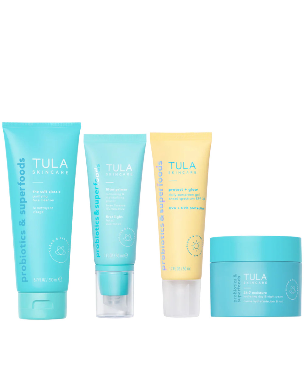 4-piece supersize skincare set | Tula Skincare