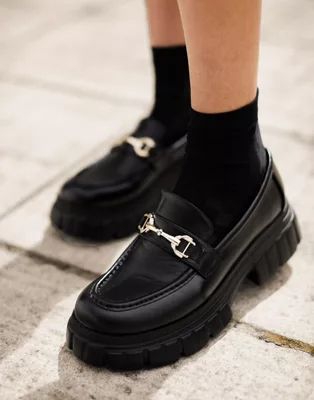 ASOS DESIGN Magnus chunky loafers in black | ASOS (Global)