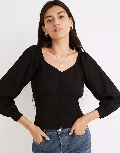 Preston Puff-Sleeve Top | Madewell