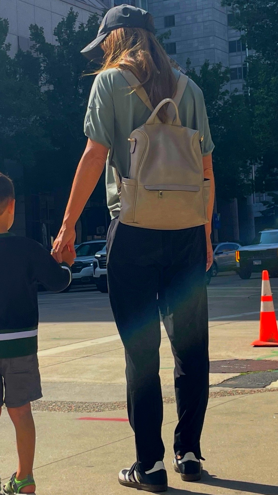 Toddler stage = no more diaper bag, but I still need a bag that fits all the essentials. This one has been the perfect in-between.

Mom uniform on repeat—comfy athleisure with a sporty-glam vibe. These are the pieces I reach for again and again because they’re easy, versatile, and still make me feel put together.

#LTKootd