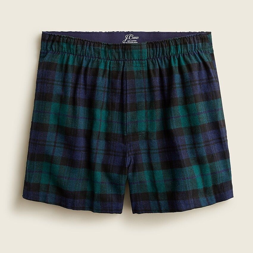 Flannel boxers in plaid | J.Crew US