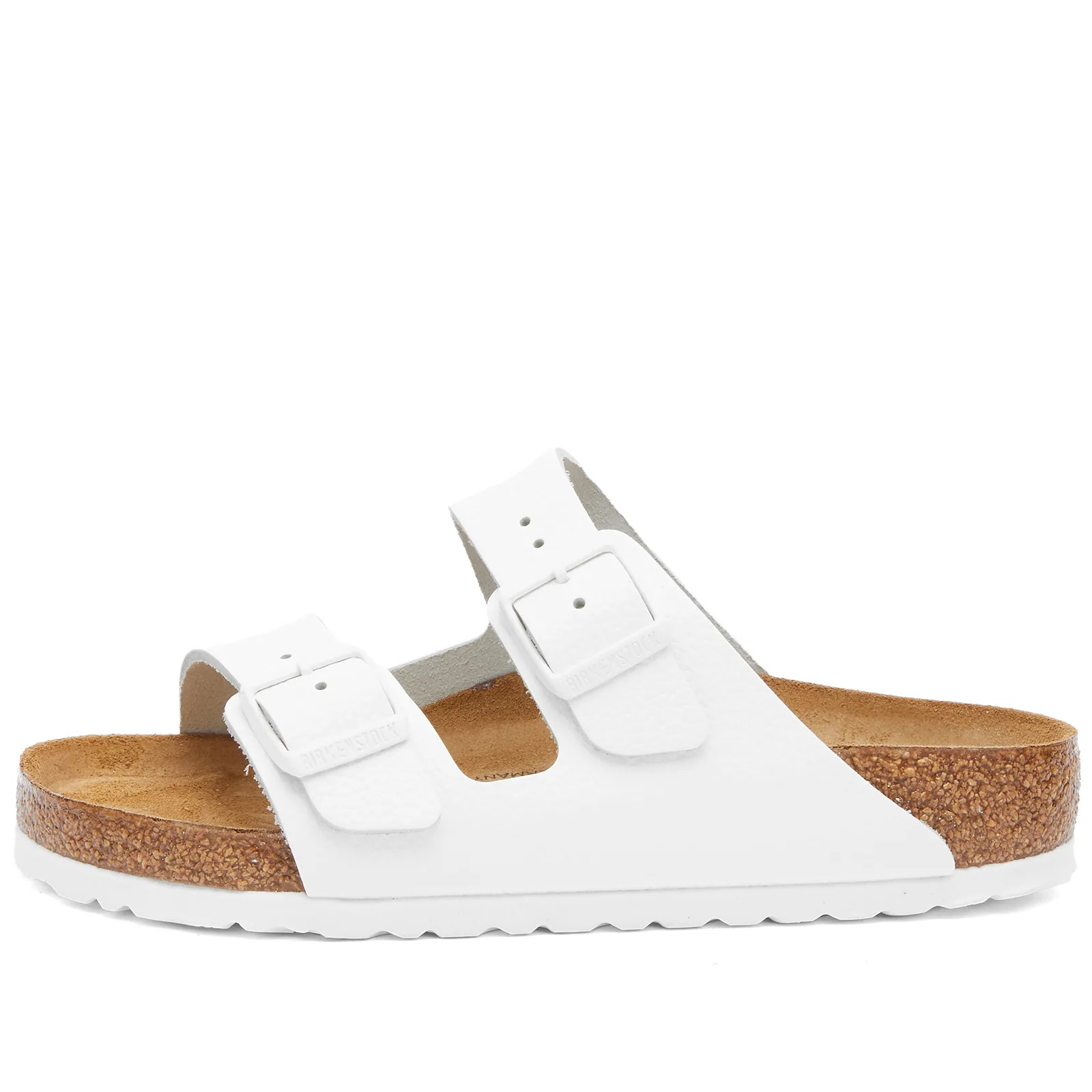Birkenstock Arizona in White Smooth Leather, Size UK 9 | END. Clothing