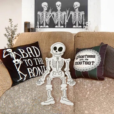 Halloween Decor Throw Pillows,Cute Plush Skeleton Halloween Pillow | Wayfair North America