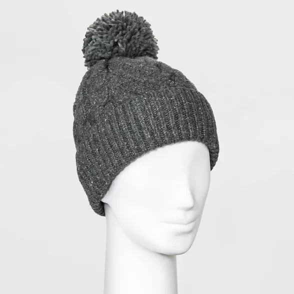 Women's Cable Knit Pom Beanie - Universal Thread™ One Size | Target