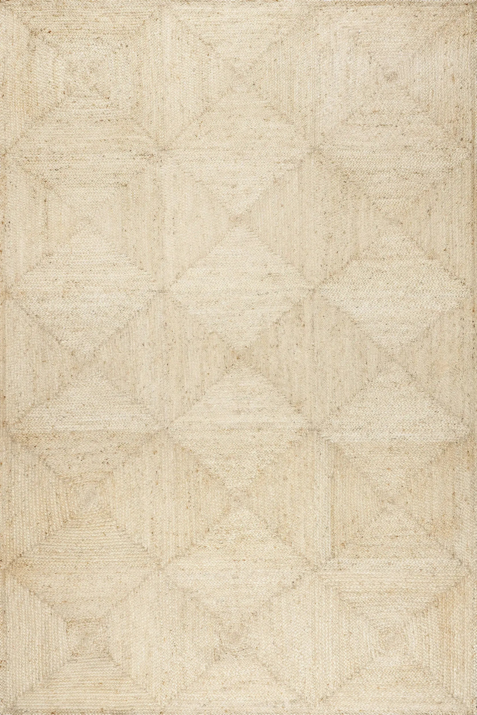 Juniper Jute Tiled Rug | Ivory | Rugs USA