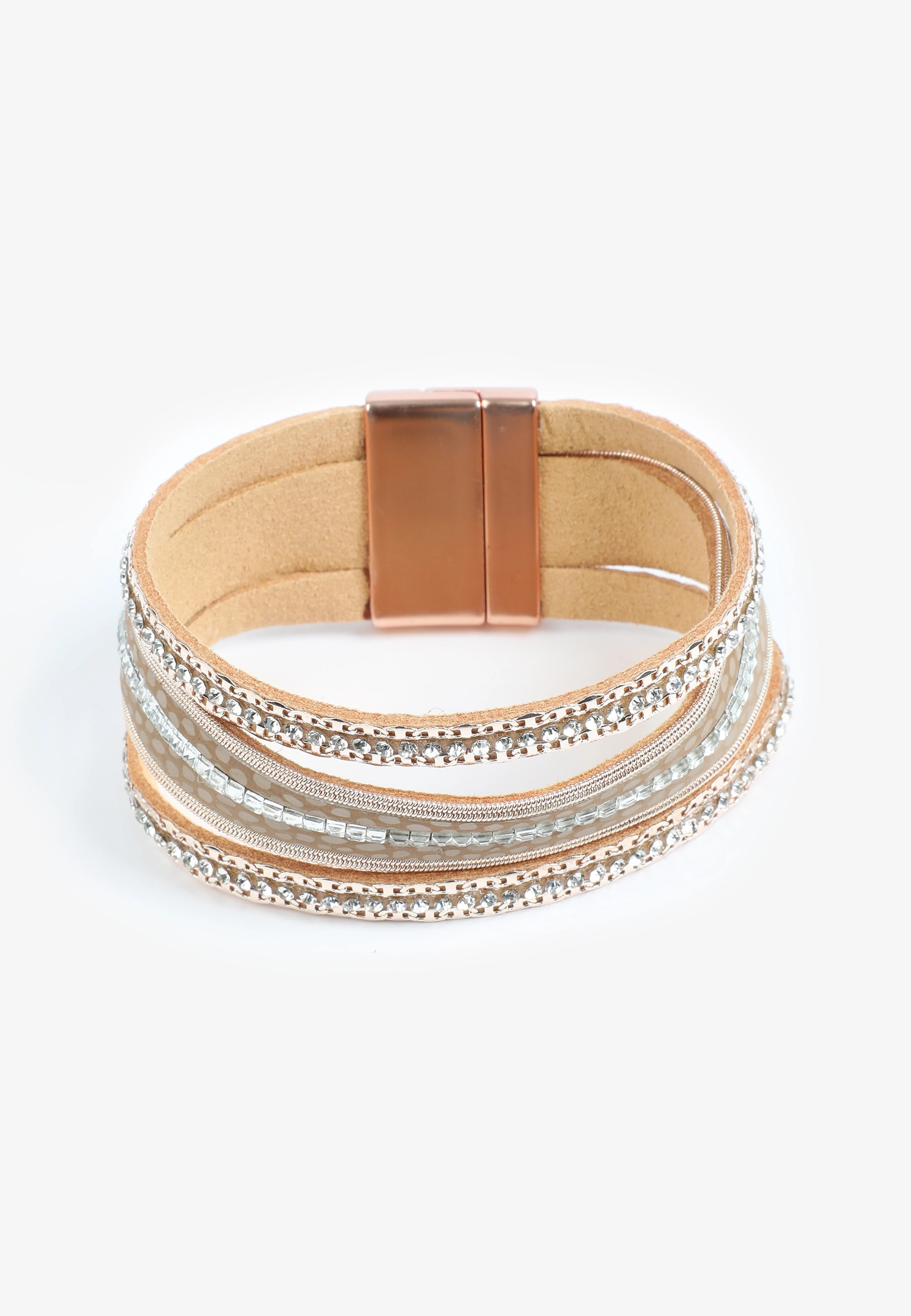 Maurices Women's Rose Gold Multi Row Magnetic Bracelet | Maurices