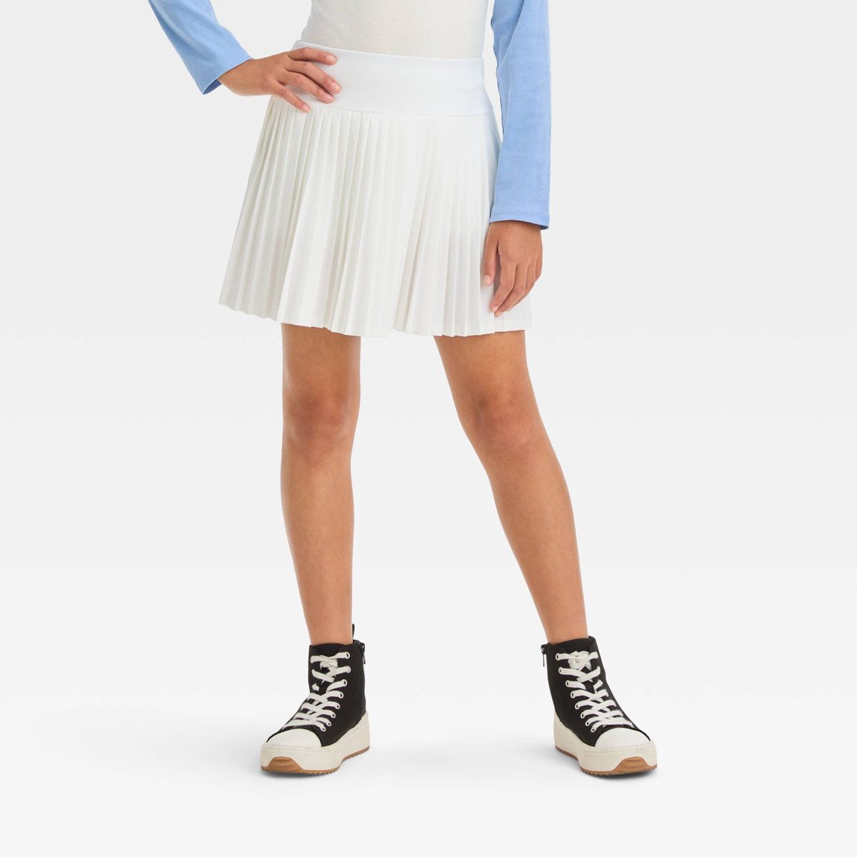 Girls' Knit Pleated Tennis Skirt - art class™ | Target