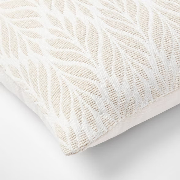 Woven Botanical Square Throw Pillow - Threshold™ | Target