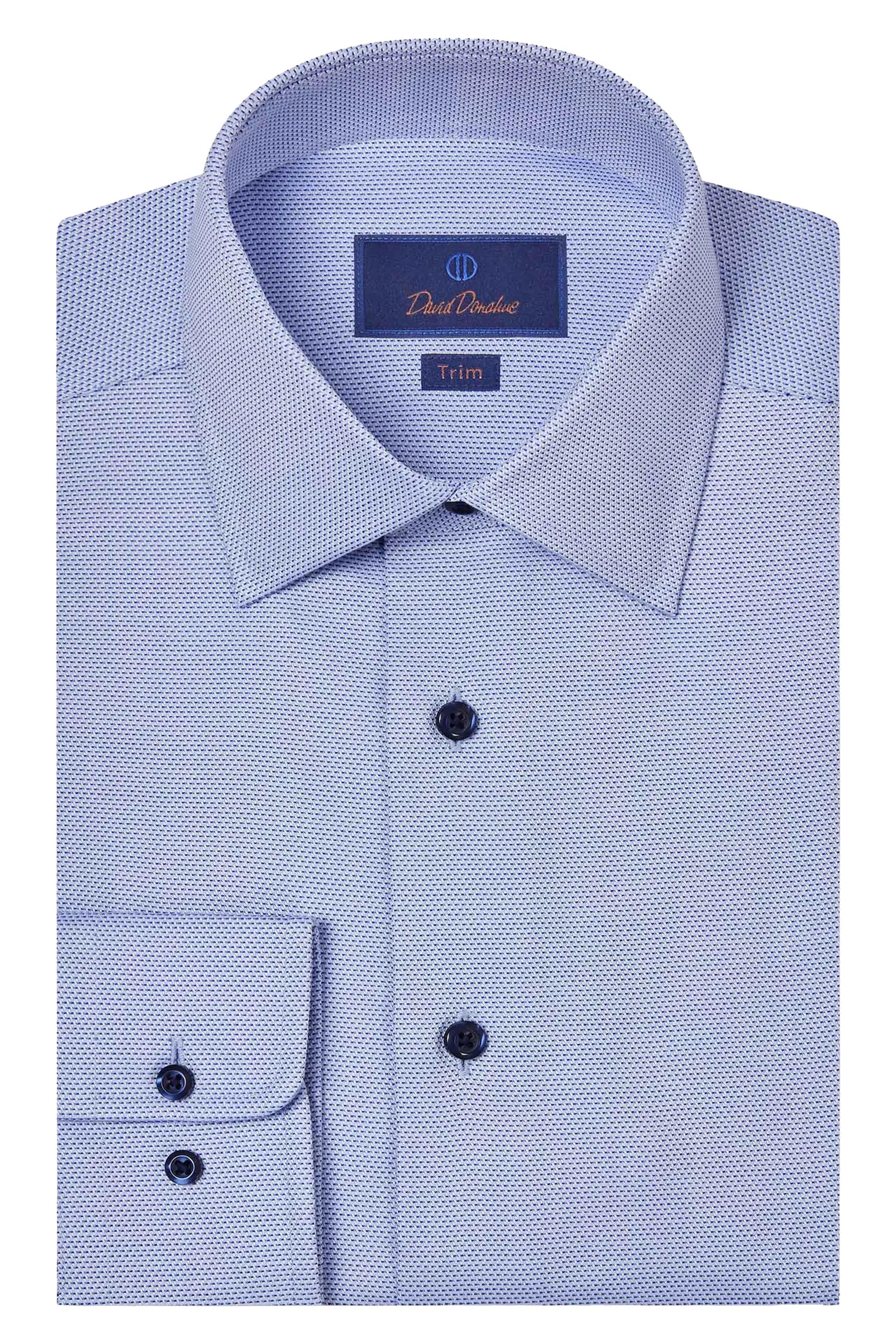 David Donahue Trim Fit Micro Dobby Dress Shirt (Men) | Nordstrom | Nordstrom