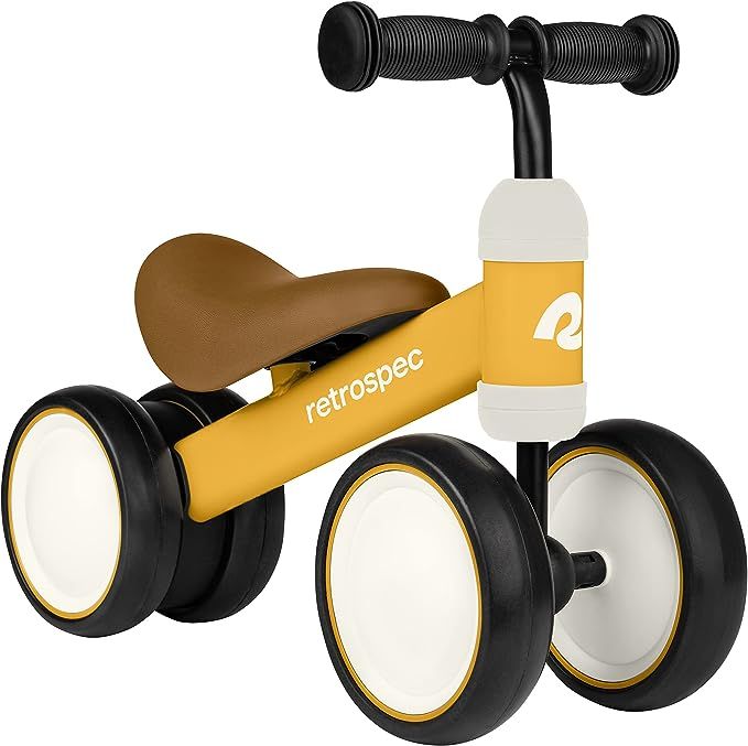 Retrospec Cricket Baby Walker Balance Bike with 4 Wheels for Ages 12-24 months - Toddler Bicycle ... | Amazon (US)